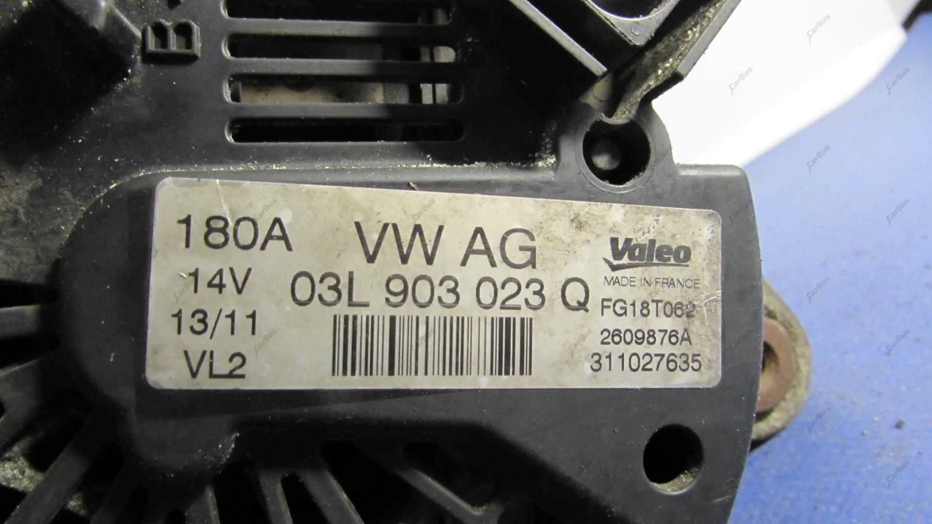 Генератор Volkswagen Touareg 180А Туарег 2003-2006 Разборка GP