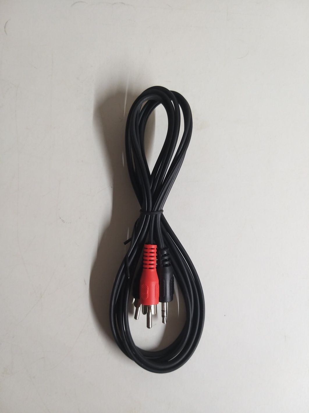 Kabel przewód audio stereo 2 x cinch z końcówką mini Jack.