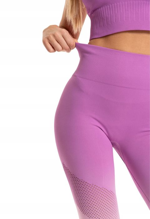 Legginsy Sportowe Wysoki Stan Push-Up Kryjące Na Siłownię Moraj XL