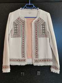 Вышитый жакет, пиджак кардиган White staff 44 размер, Великобритания