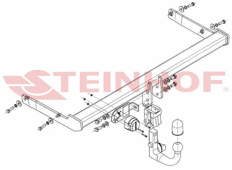 WYPINANY HAK Holowniczy + Moduł 7Pin do Skoda Superb III od 2015