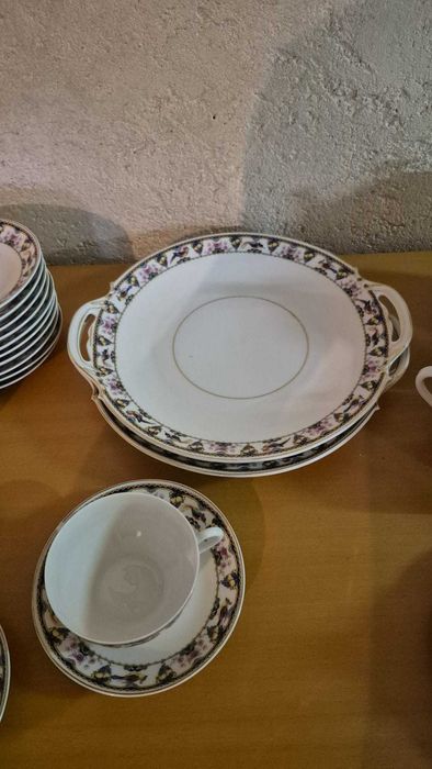 Conjunto de chá 12 pessoas em porcelana