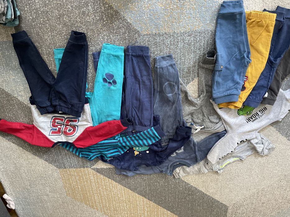 Mega paka ubranek dla chlopca jesien zima rozm 80