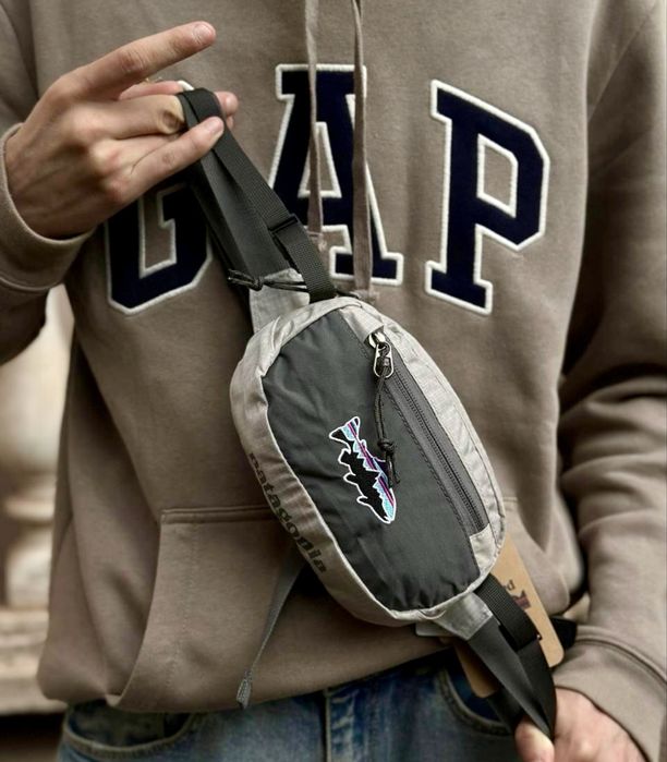 Torba nerka miejska unisex szaro-czarna – stylowa i praktyczna