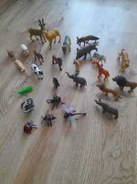 Figurki zwierzęta gospodarcze leśne owady Montessori ZESTAW 26sztuk