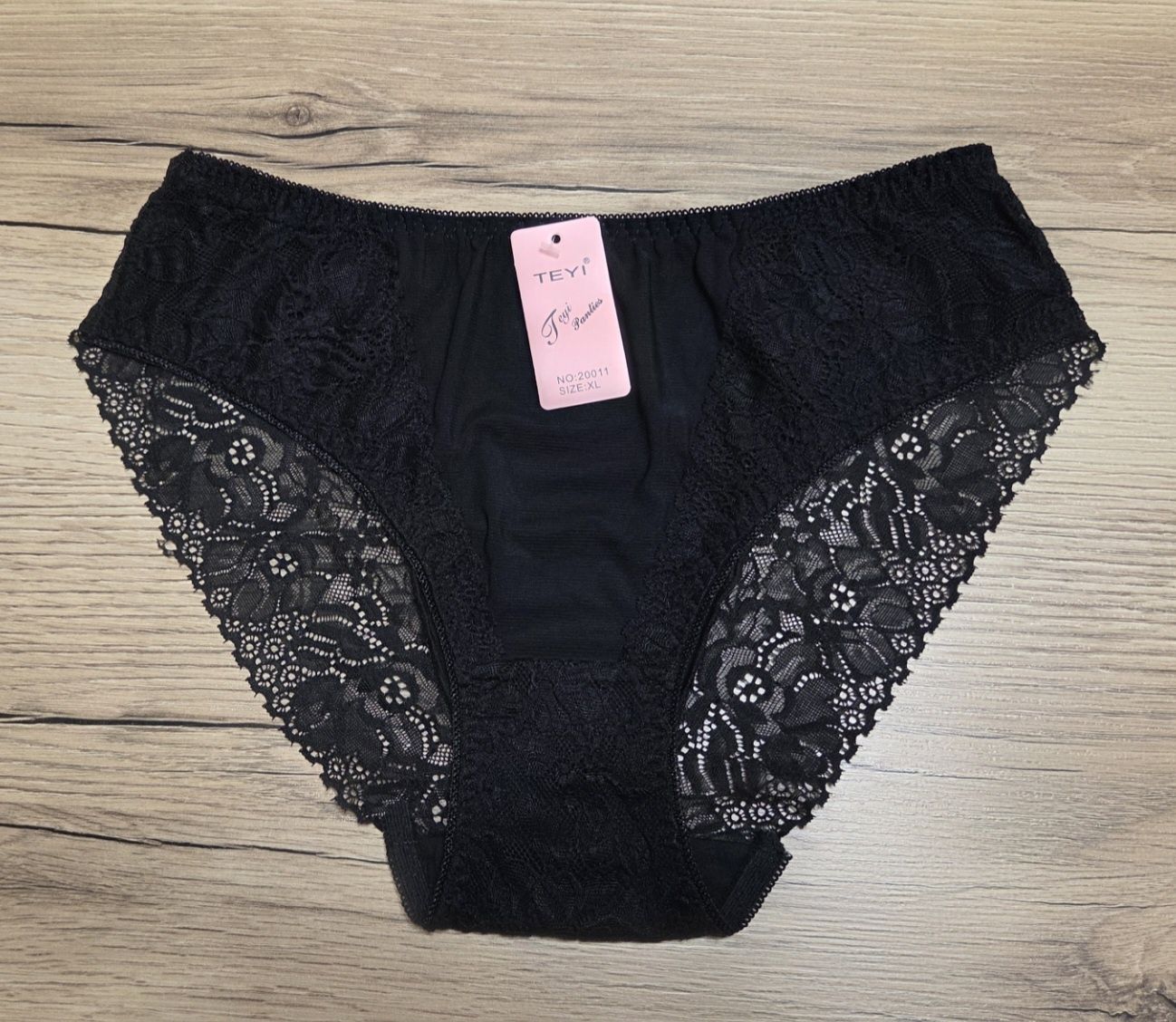Majtki Damskie Czarne XL