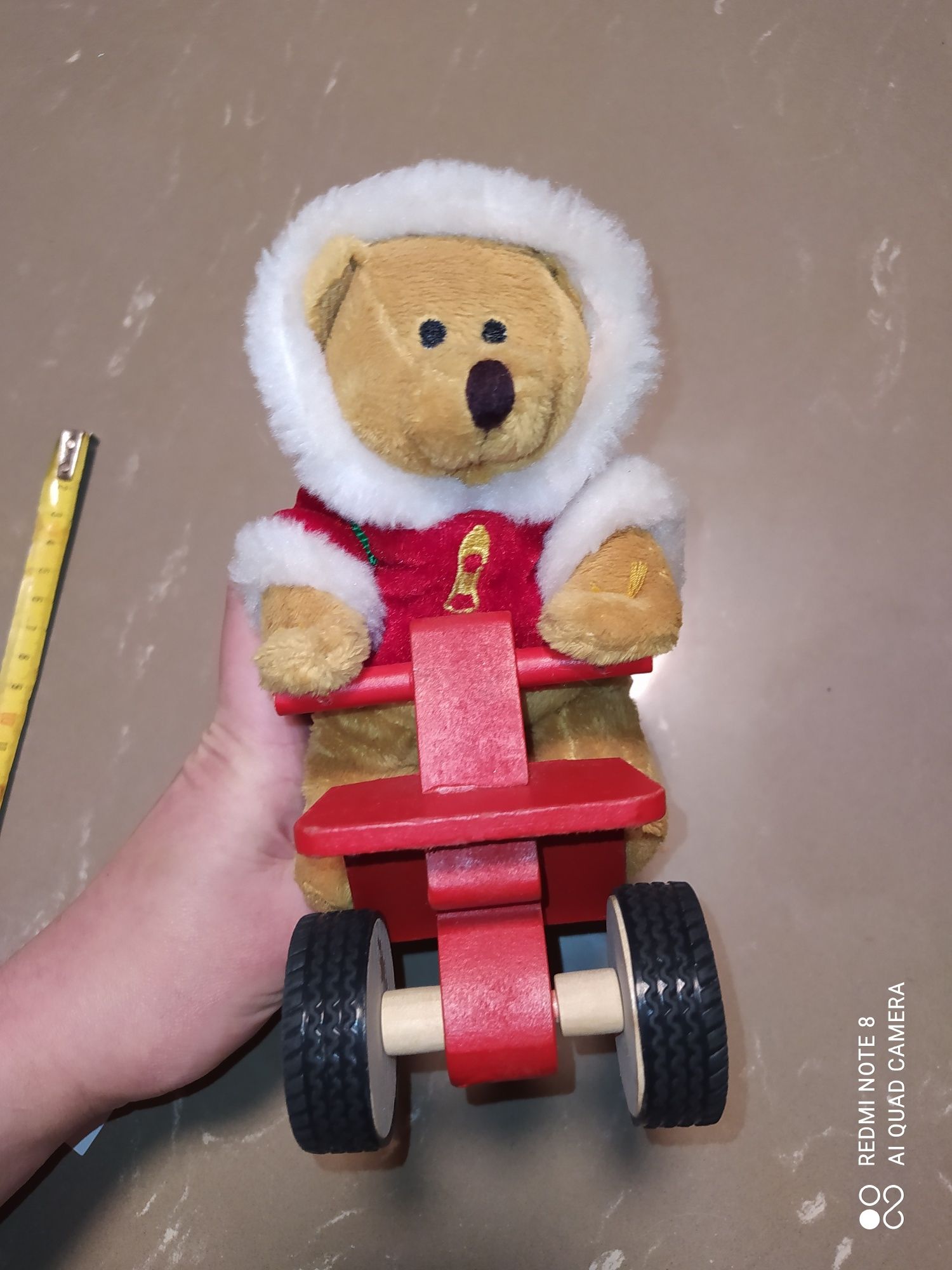 Ведмедик Скуті, іграшка з твердої деревини Бренд FIZZY