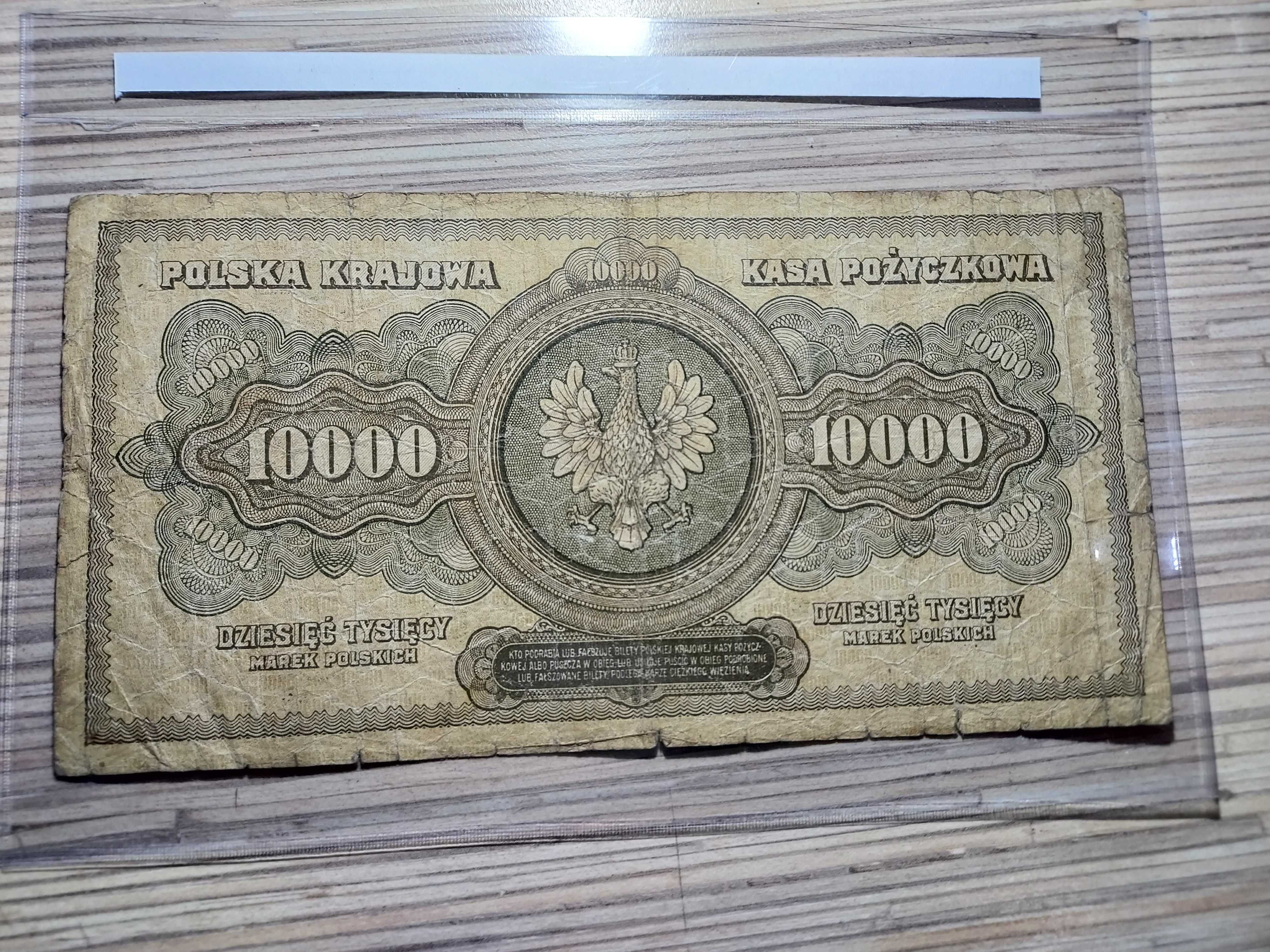 Polska banknot 10.000 Marek Polskich z 1922 roku ser C