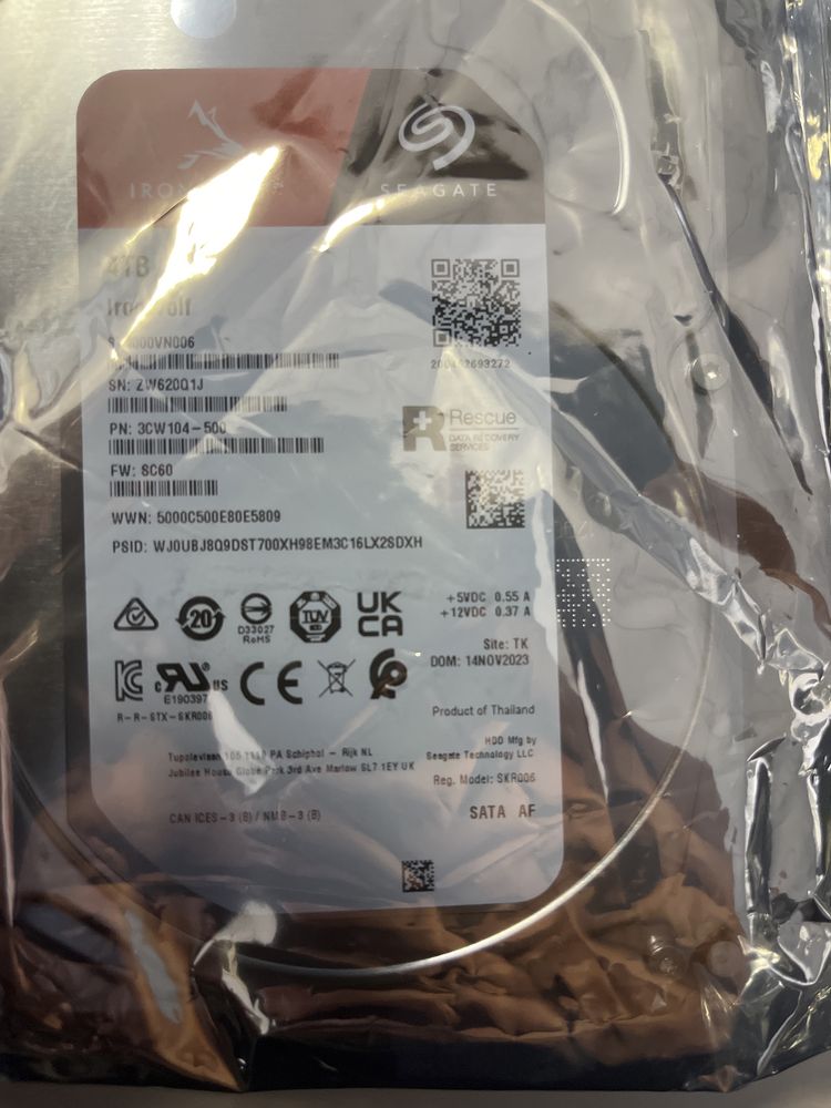 НОВИЙ!Жорсткий диск 3.5" 4TB SEAGATE (ST4000VN006)