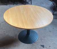 Okrągły stół 110 cm - solidna podstawa - 10 szt.