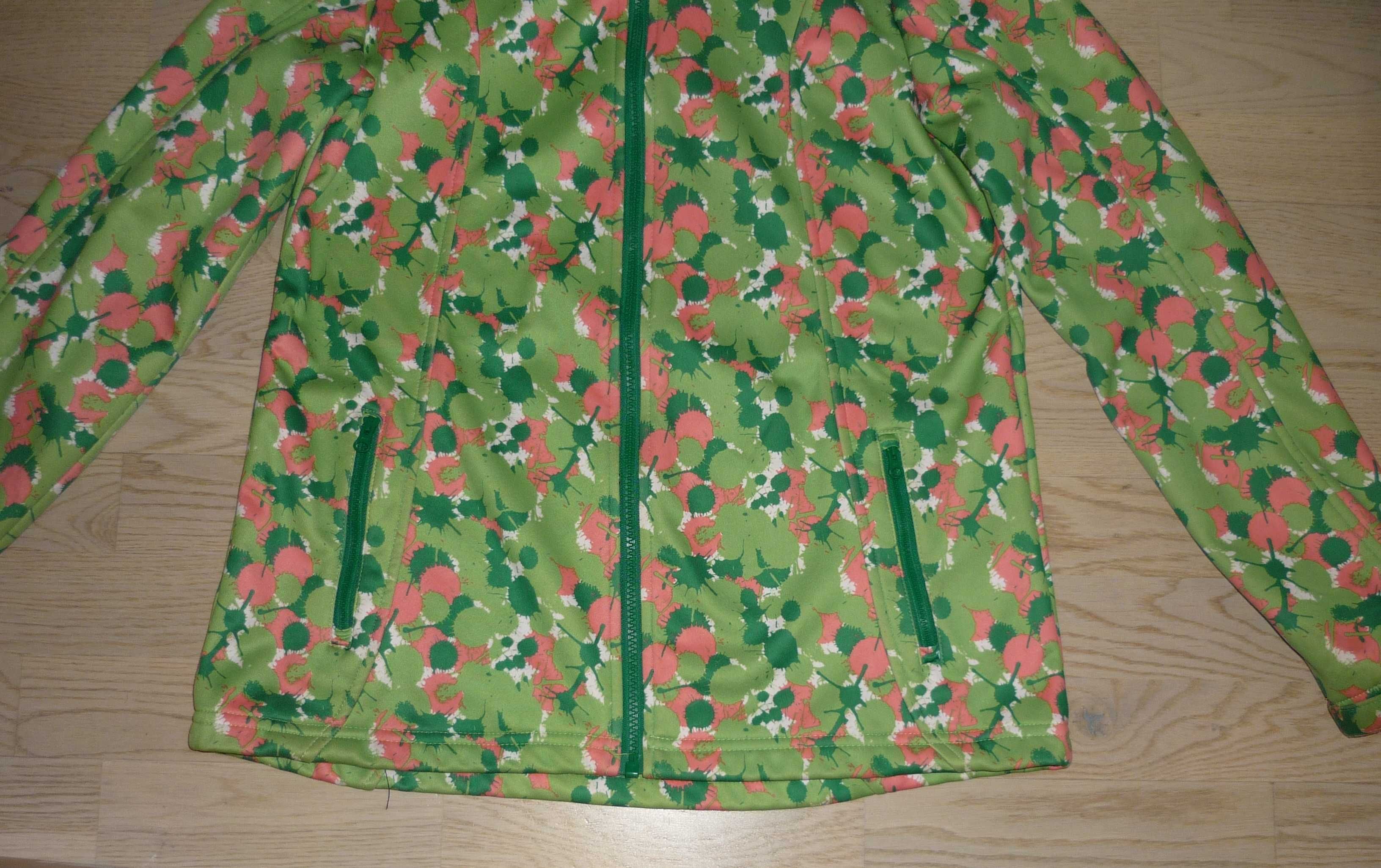 Kurtka z kapturem softshell 12-13 lat Crivit + czapka Bejo Wiosna