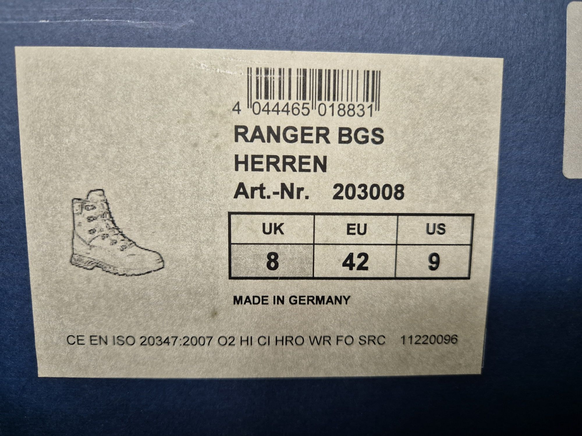 Buty trekkingowe górskie HAIX RANGER BGS Gore-Tex męskie rozmiar 42