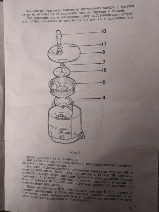 Соковыжималка электрическая  СССР