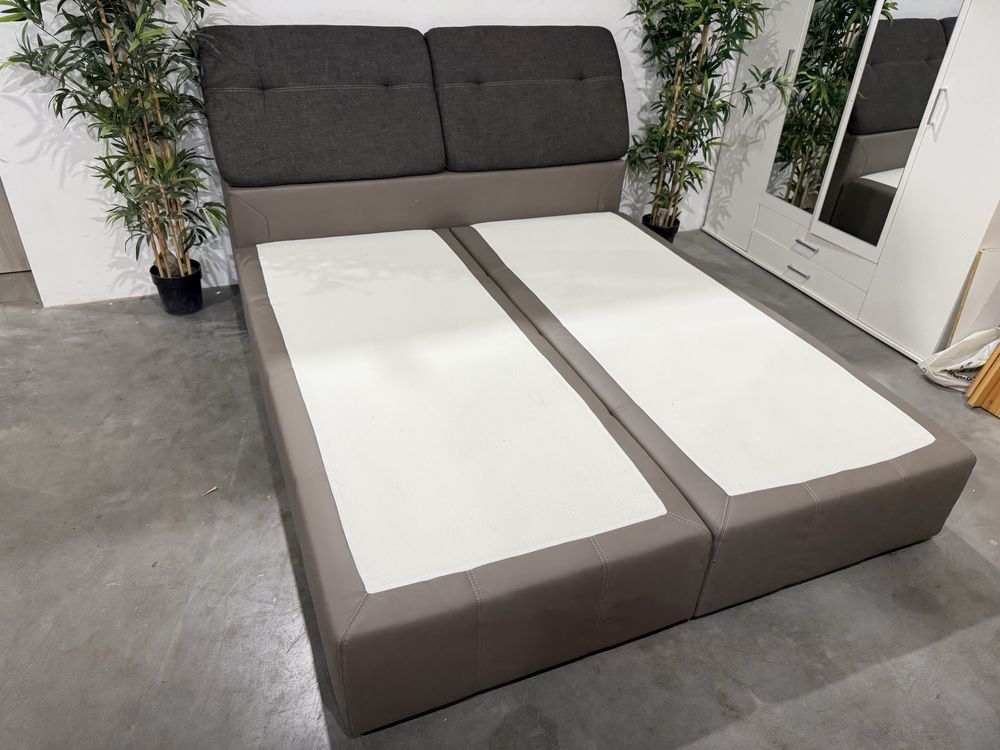 Fajne łóżko kontynentalne 180x200 cm pojemnik na pościel dowóz wysyłka
