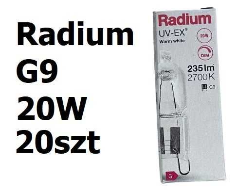 Żarówka Radium biała ciepła G9 20W 230V Made in Germany 20szt