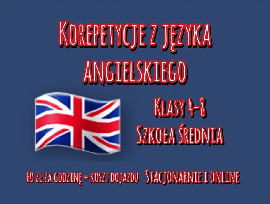 Korepetycje online język angielski szkoła podstawowa liceum technikum