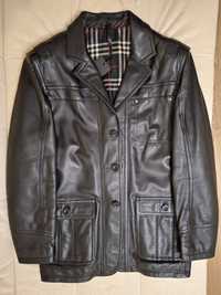 Мужская кожаная куртка пиджак блейзер пальто р.46-50 Италия Новая