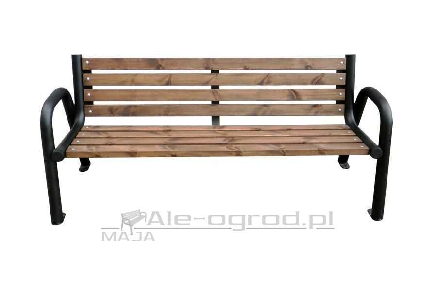 Ławka parkowa miejska ogrodowa ALICJA listwy grube 4,5 cm ATEST