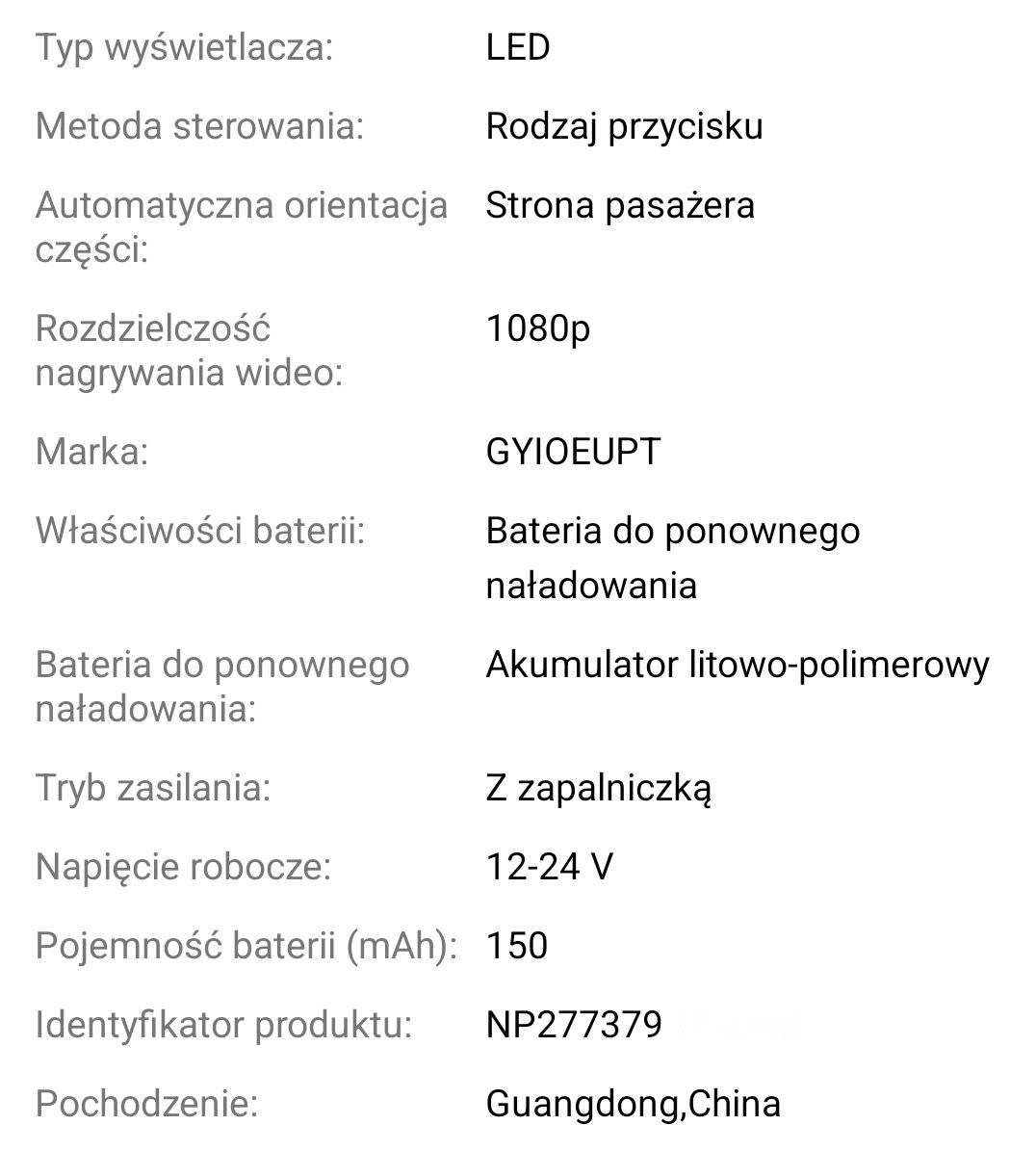 Nowa kamera samochodowa