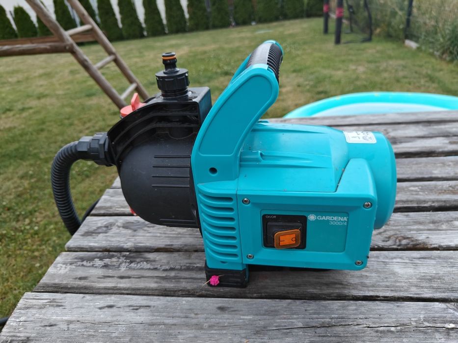 Mocna Pompa Gardena 3000/4 z wężem i filtrem