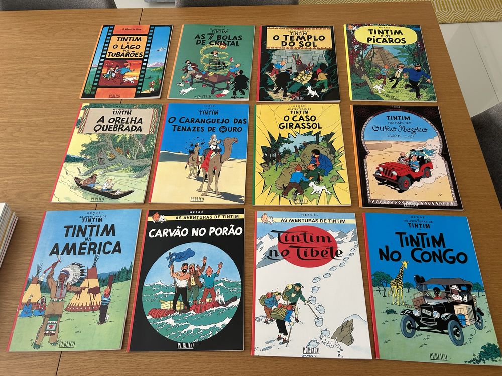 Coleção “As aventuras de Tintim” Hergé