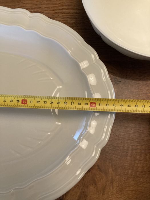 Peças de jantar porcelana branco