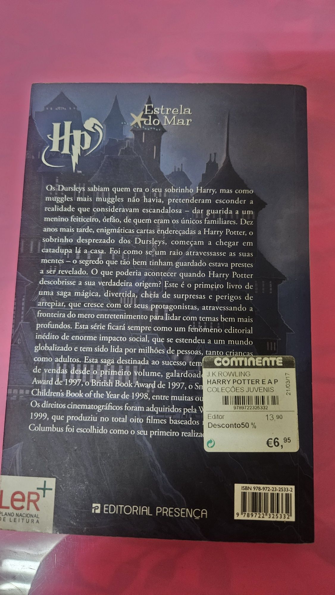 Livro Harry Potter e a Pedra Filosofal