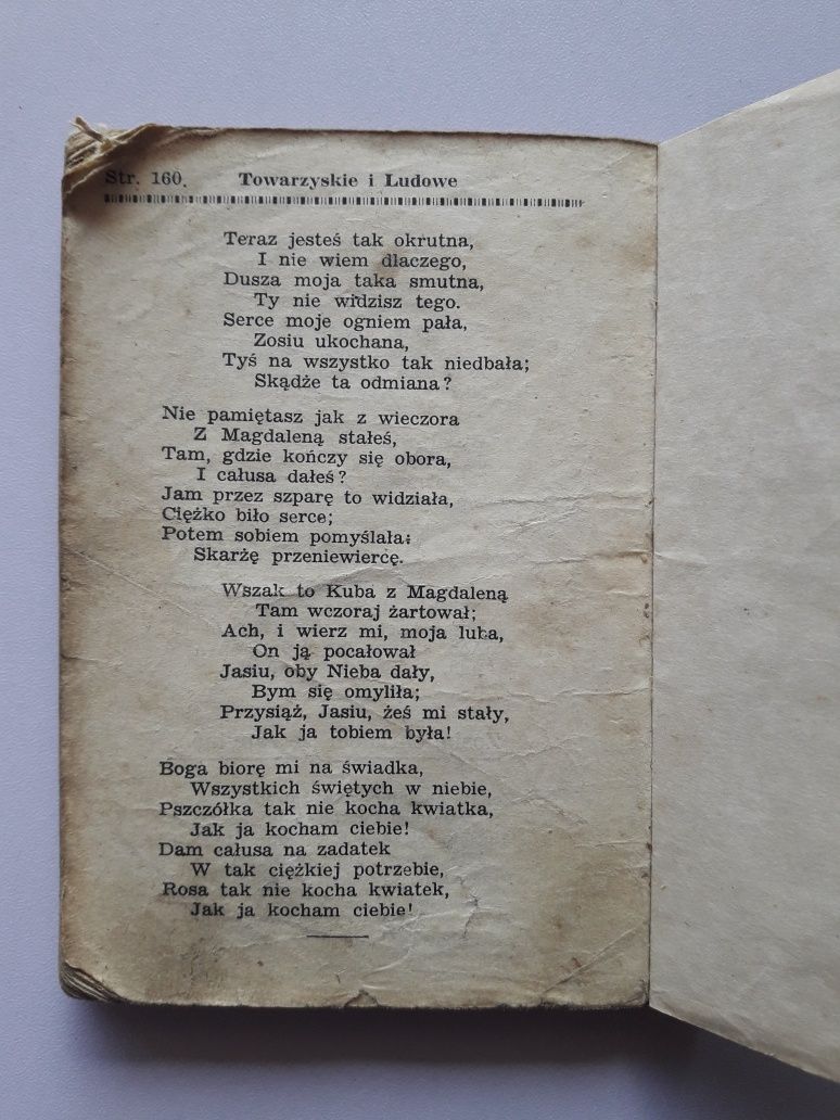 Przedwojenne pieśni religijne narodowe wychodźcze towarzyskie 1935r