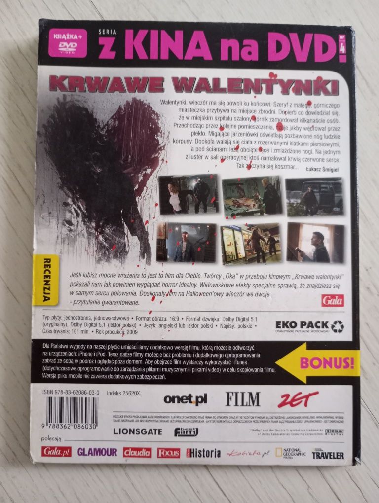 Krwawe walentynki DVD + książka