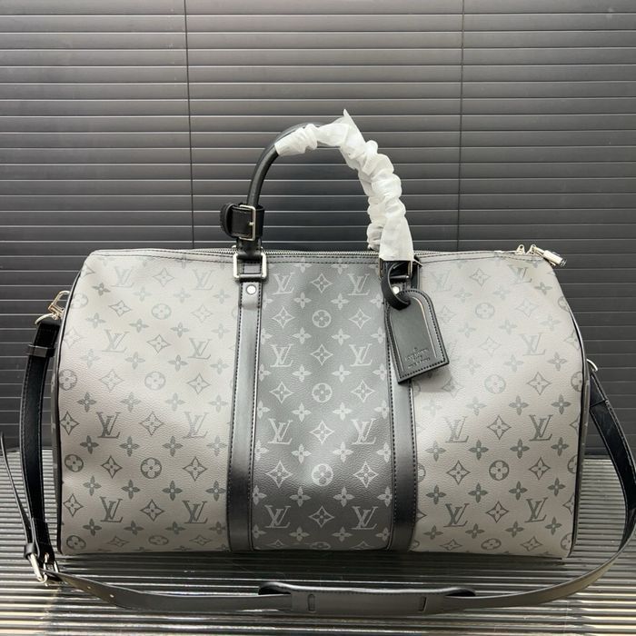 Louis Vuitton keepall сумка серая ручная дорожная в спортзал