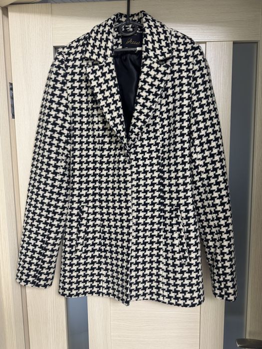 Пальто піджак жакет гусяча лапка пальто пиджак жакет твидовый 42 s