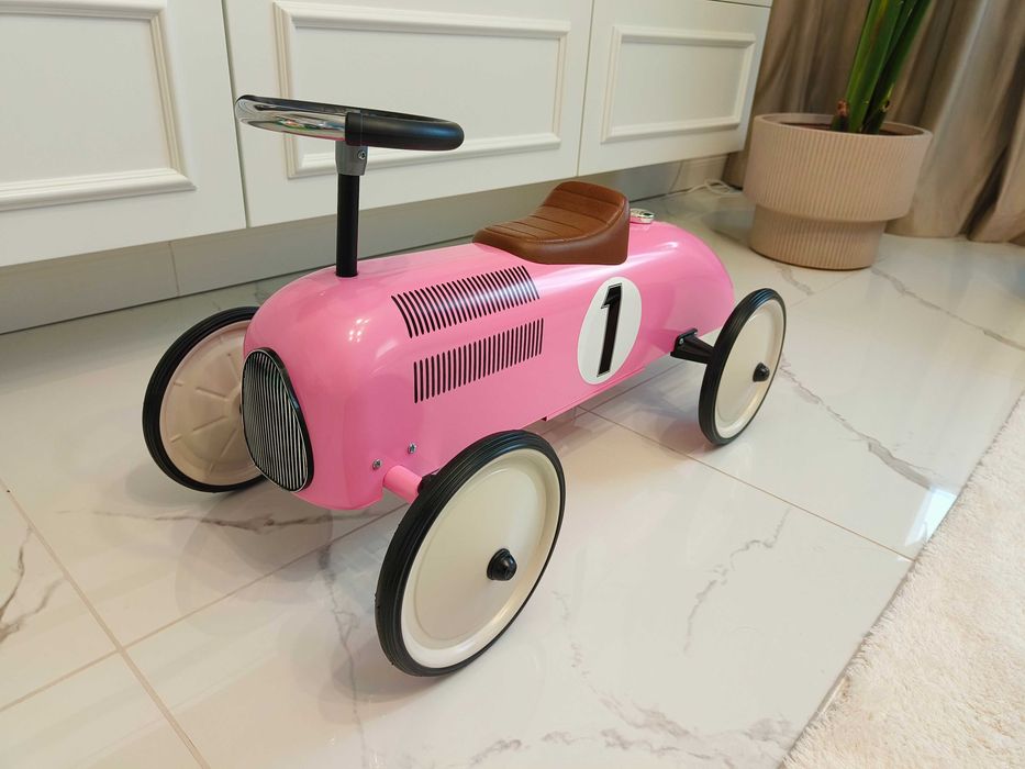Jeździk samochodzik biegowy wyścigówka dla dziewczynki dzieci