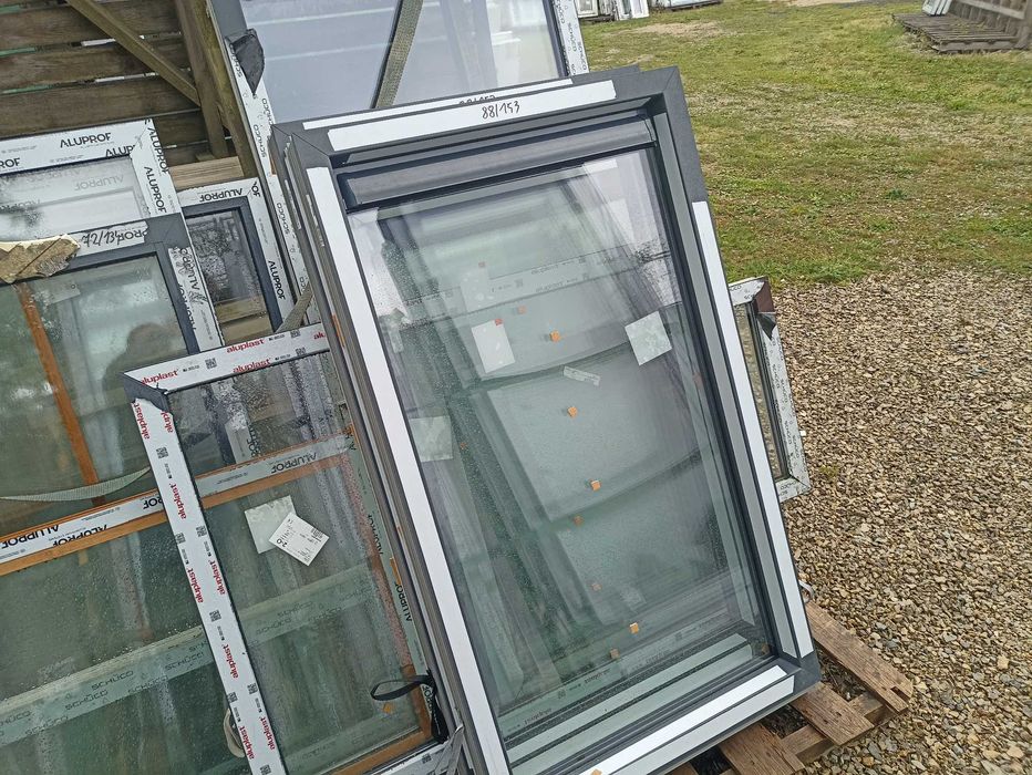 Okno pcv FIX 88/153 ANTRACYT