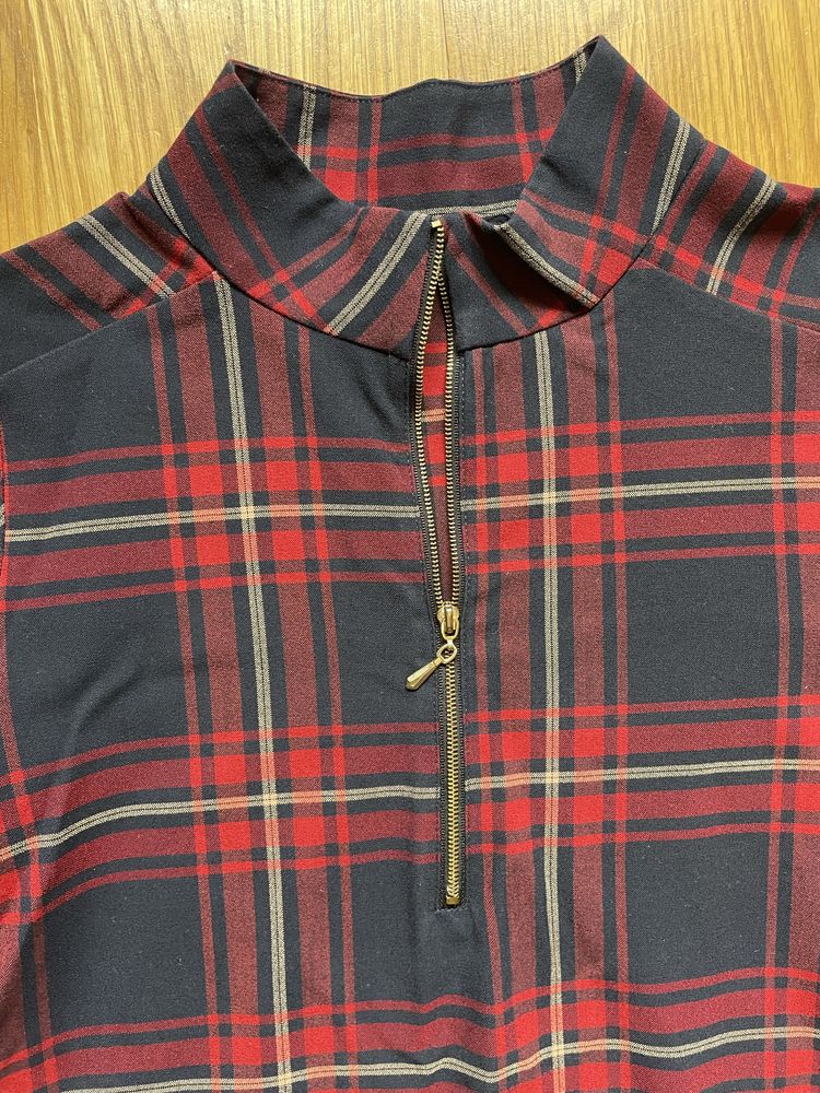 Vestido Xadrez Zara