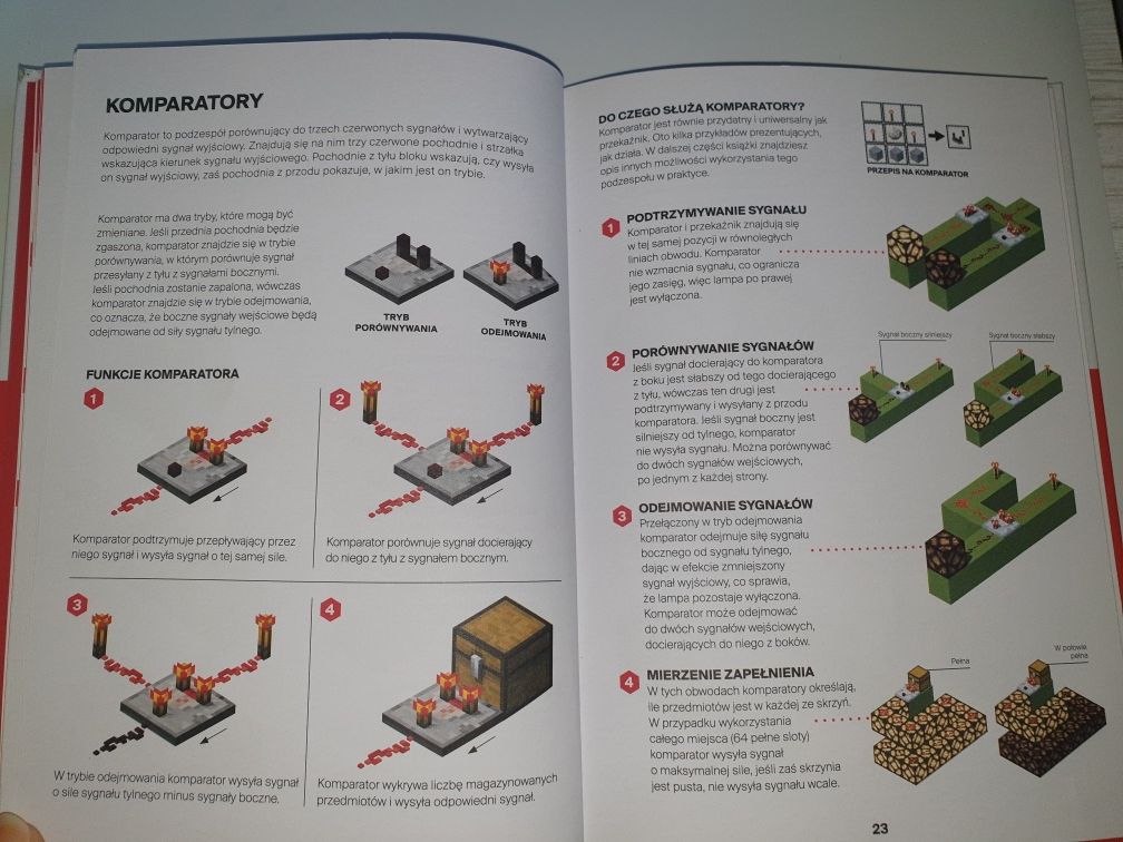 Minecraft Podręcznik użytkowania czerwonego kamienia