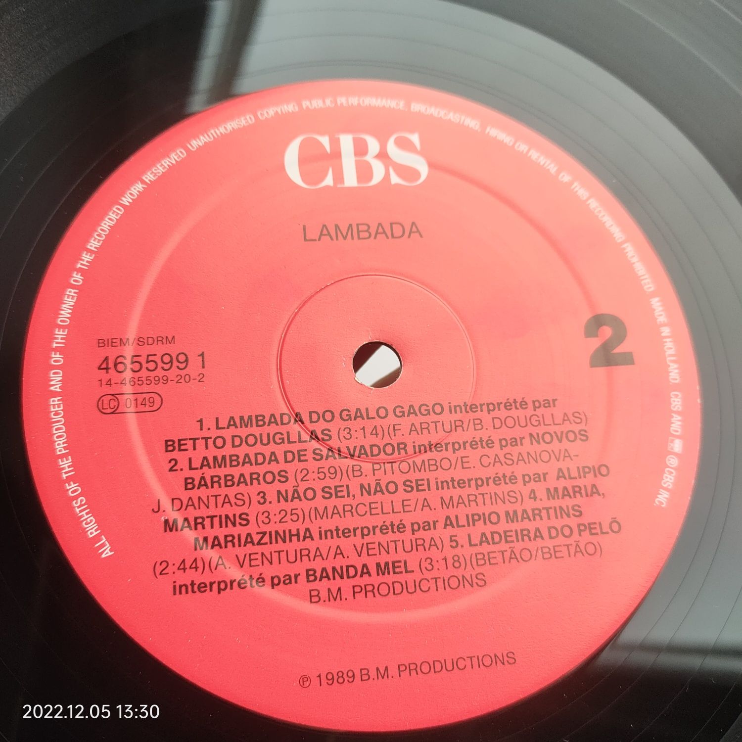 Lambada 2LP виниловая пластинка