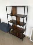 Regał na książki 146x80x30cm LOFT Industrialny Półka