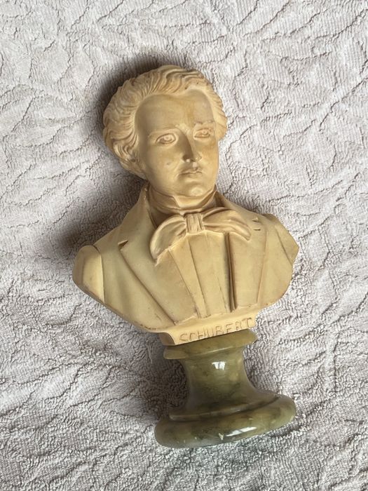 Busto compositor Franz Schubert vintage