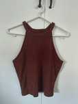 Crop top de malha bordeaux - Lefties