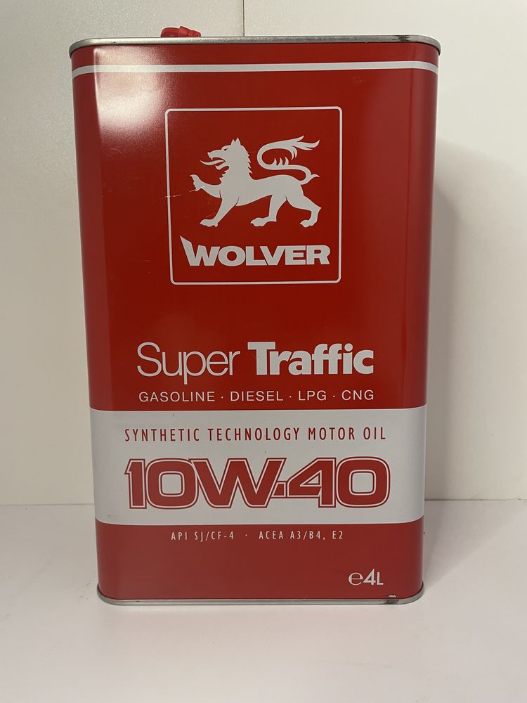 Моторна олива Wolver Super Traffic 10W-40 SJ/CF-4 4л