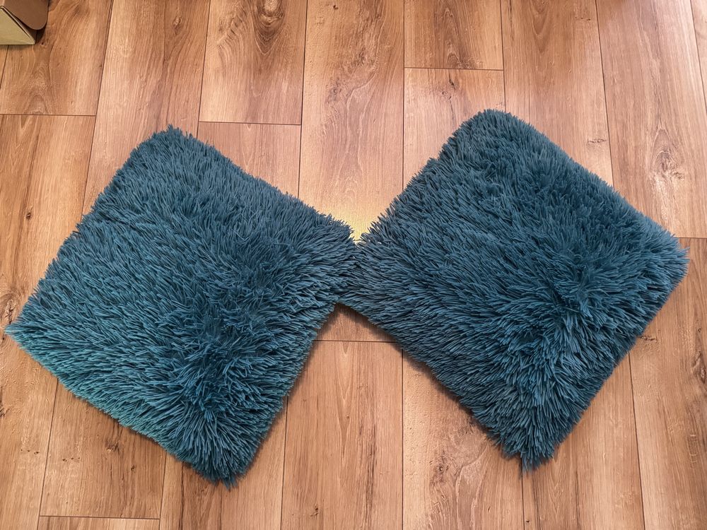 Włochate poduszki poduszka 45x45 2 szt wraz z wkładem