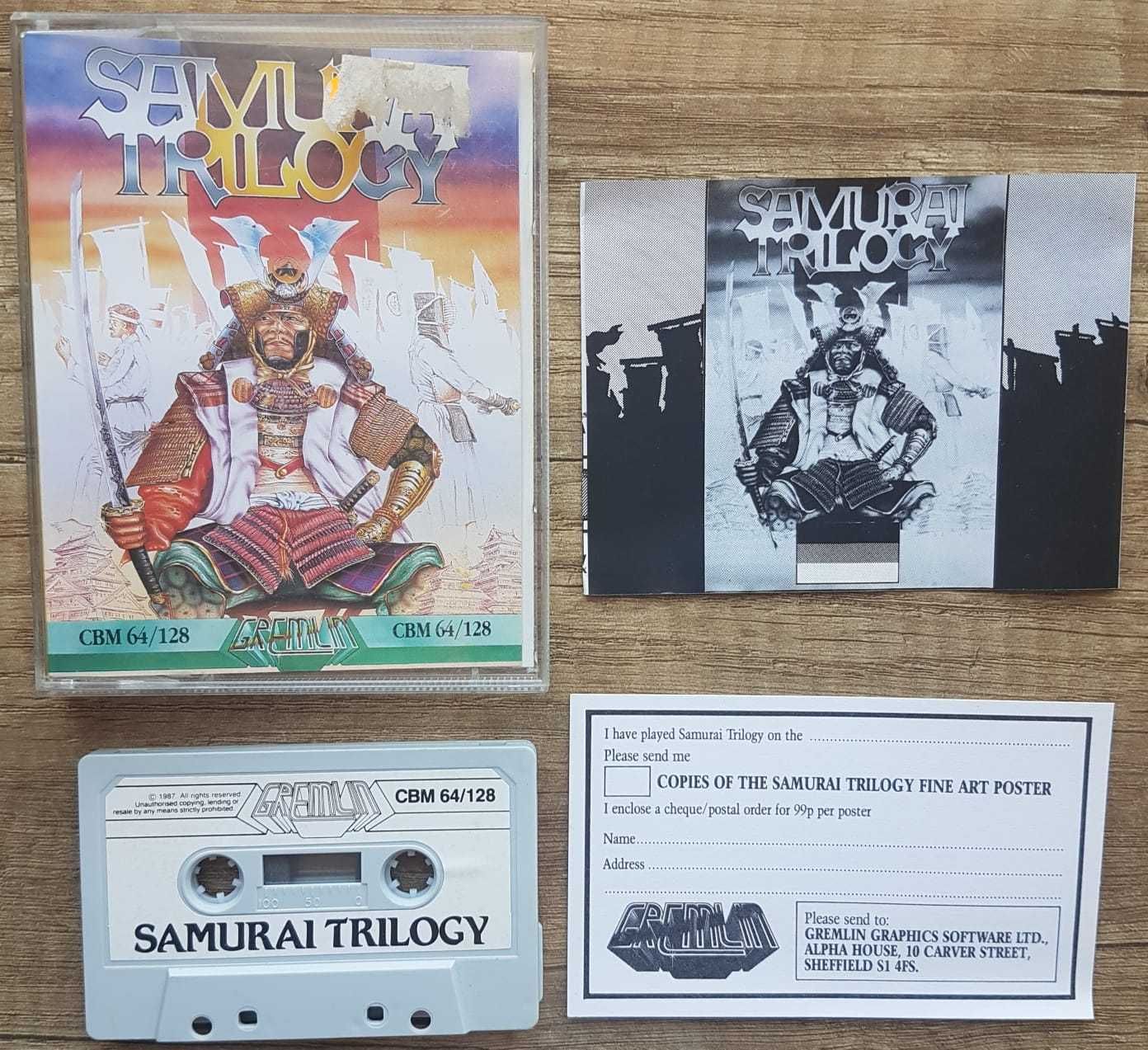 Samurai Trilogy prezent Commodore 64 128 C kaseta