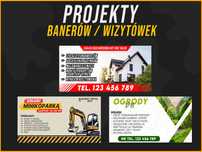 Projekty wizytówek i banerów | Grafika komputerowa