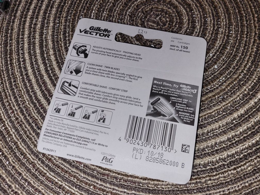 Змінні касети для Gillette Vector/Slalom Plus