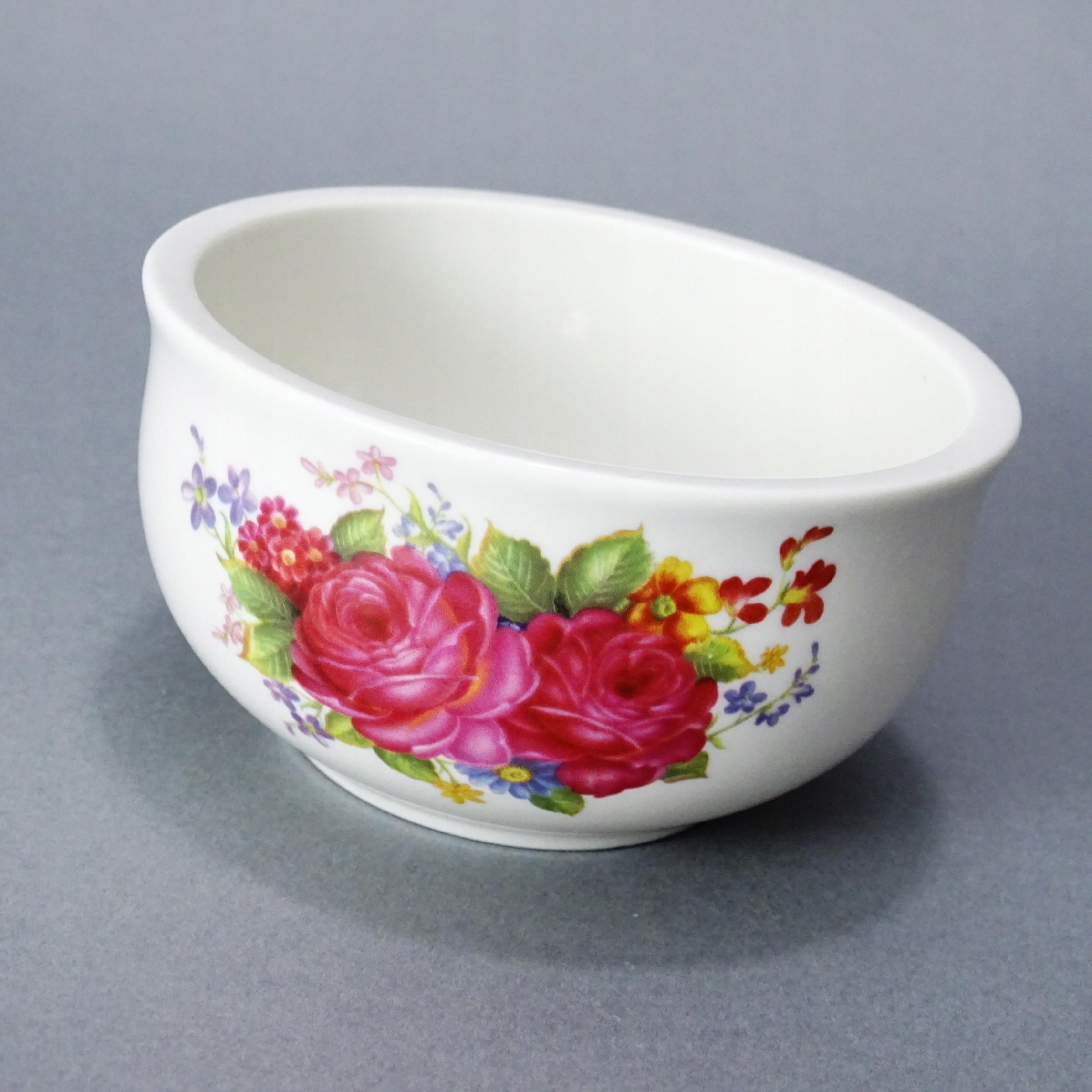 piękna ceramiczna miseczka pojemnik kwiaty
