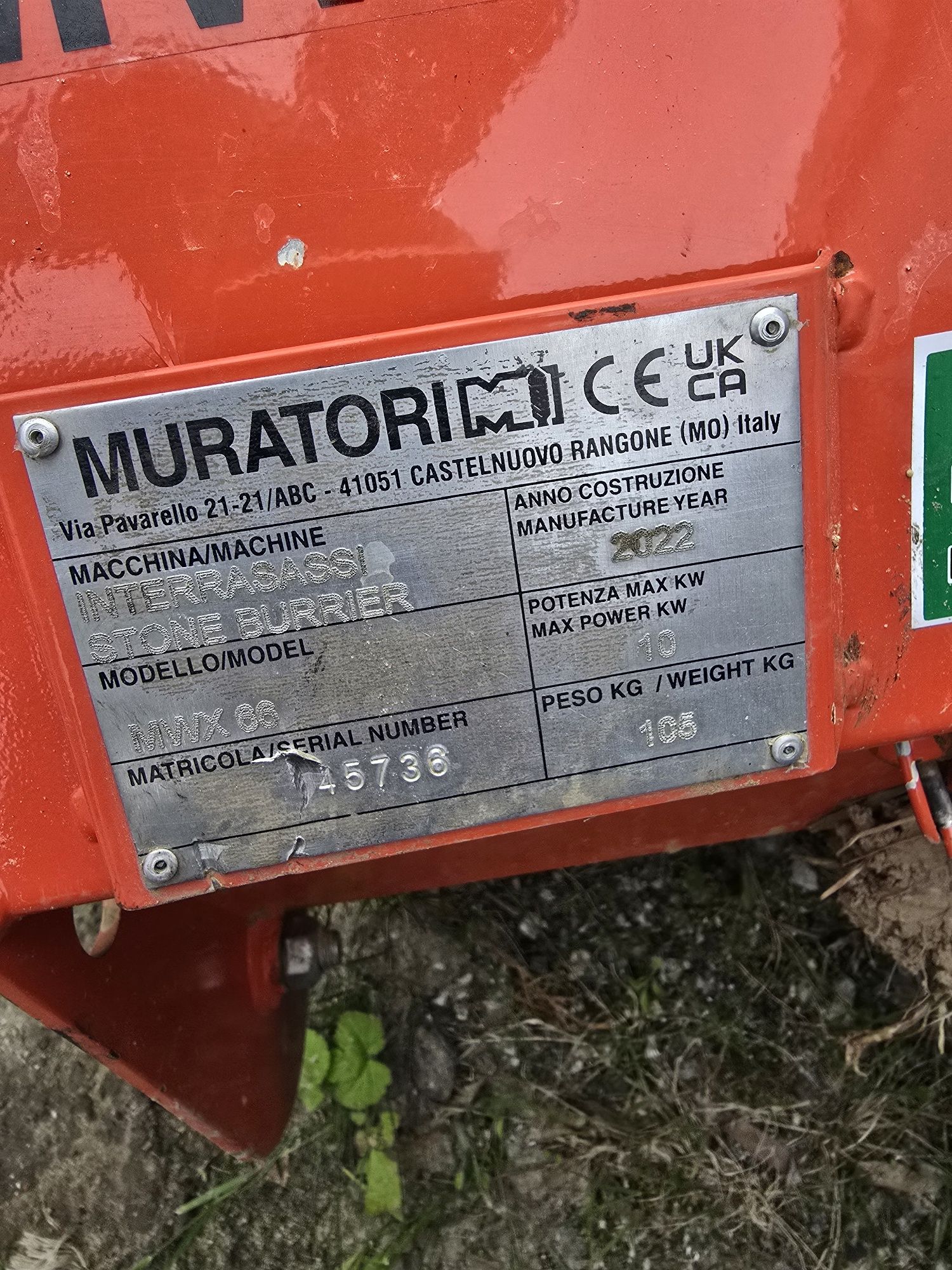 2023 Glebogryzarka separacyjna Muratorri +mikrociągniki Nibbi Kam13