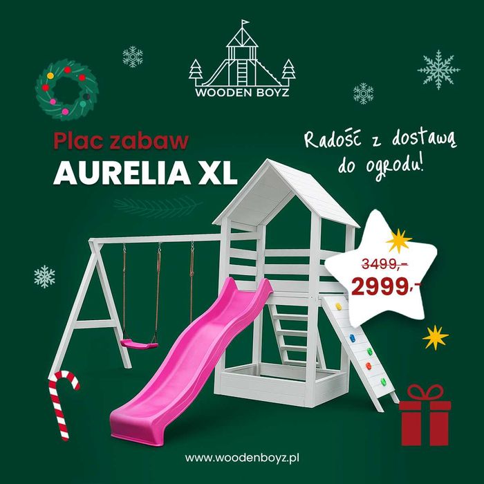 PROMOCJA - Plac zabaw - Aurelia XL - BSH - Domek - Premium