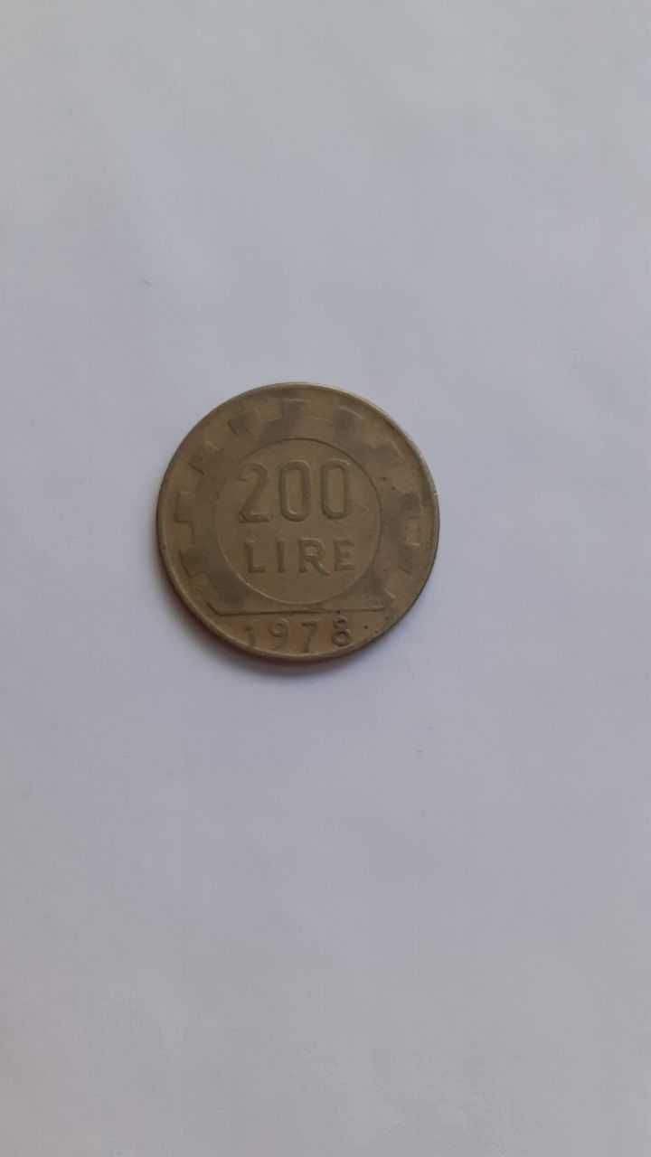 50 лир 100 лир 200 лир Монеты Италии Цена за все