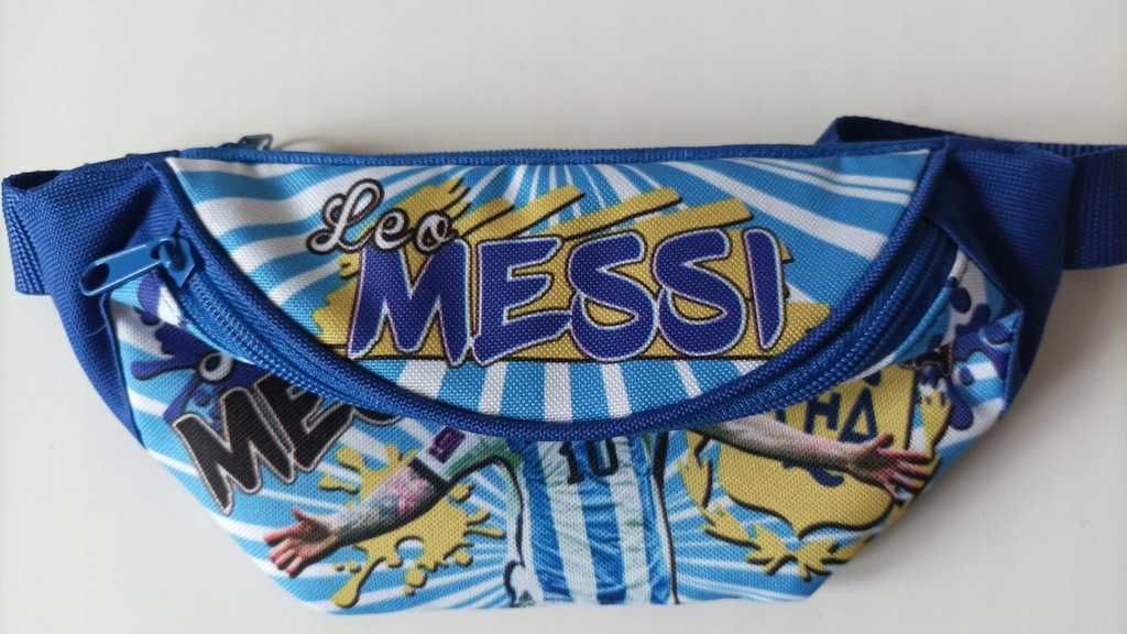 Lionel Leo Messi Argentyna saszetka nerka plus portfel Nowe komplety