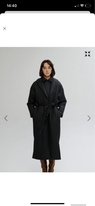 Пальто-пуховик  з подвійним комірцем shypelyk Шипелик